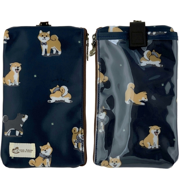 Uma Hana Accessories - Waterproof Shiba Phone Case Pouch W/ Neck Strap